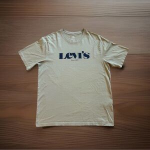 Levi’s Men’s Relaxed Fit Graphic T-Shirt Olive Green Tan Small S Since 1873